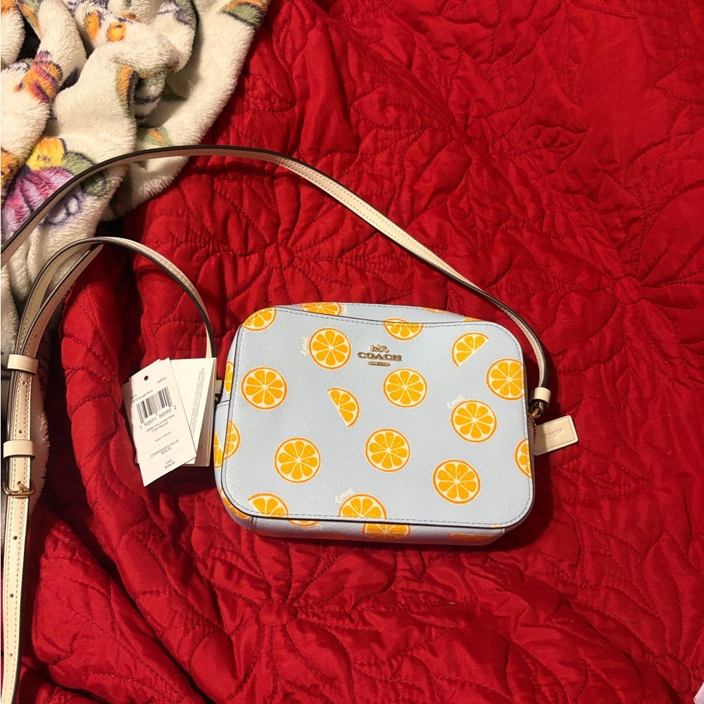Coach orange Jamie camera bag